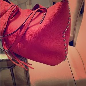 Handbag Rebecca Minkoff Red texture leather